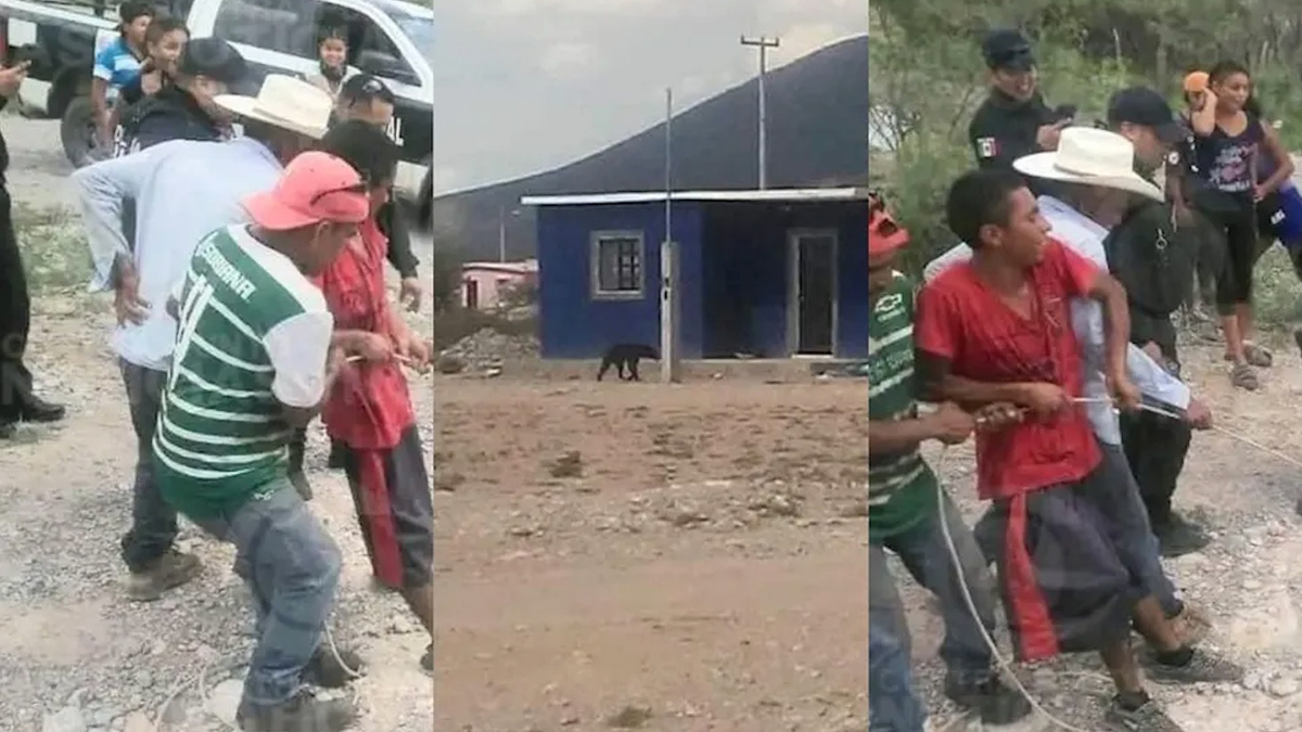 Denuncian a policías y pobladores de Coahuila, por maltrato a oso