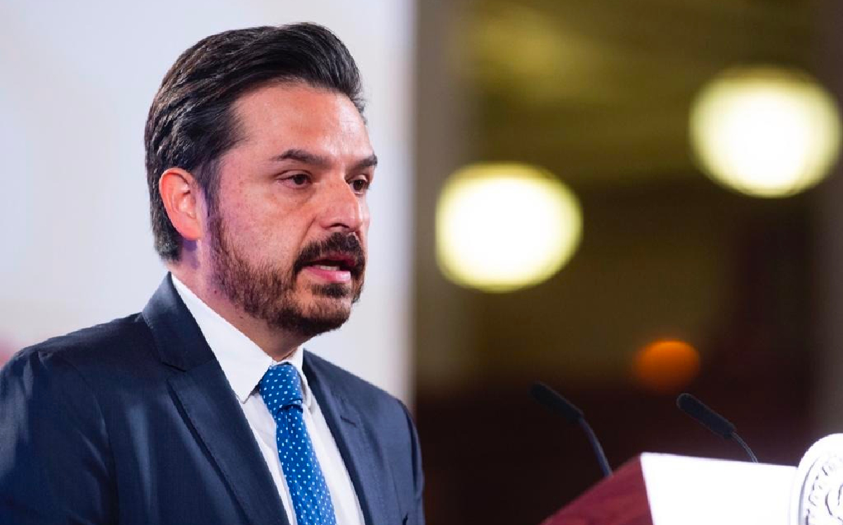 El director del IMSS, Zoé Robledo, en la conferencia mañanera de hoy. | Cortesía
