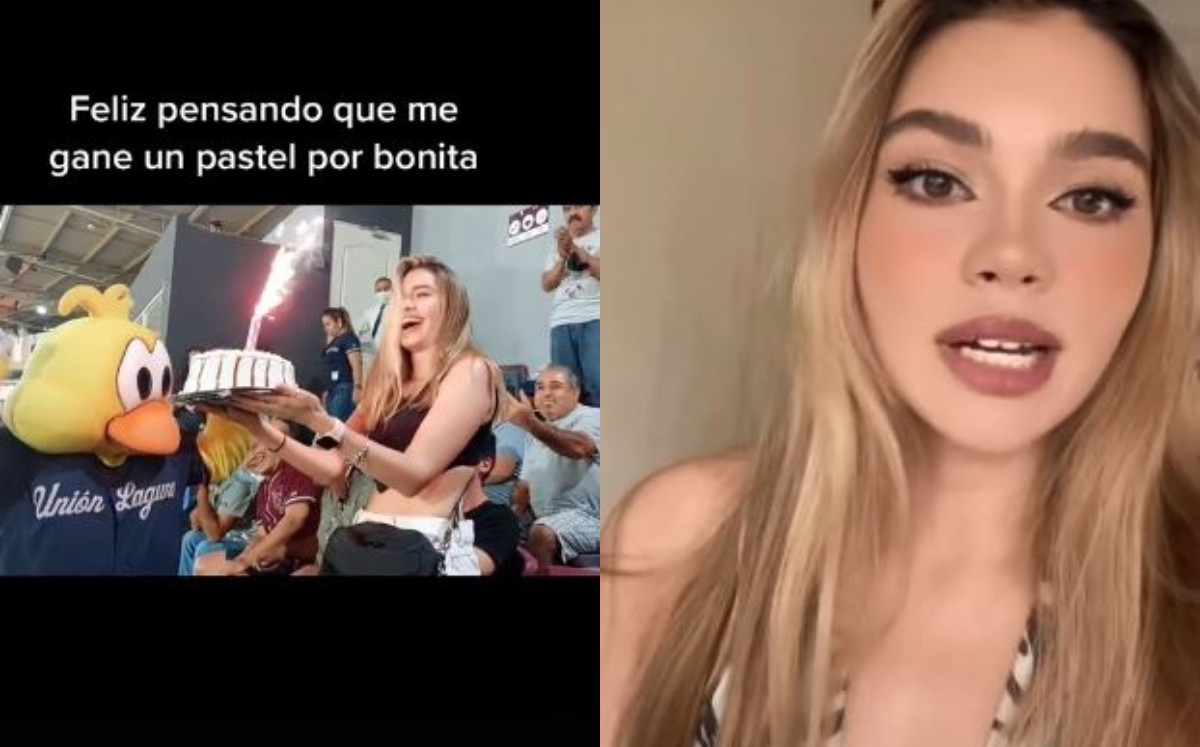 La joven hasta repartió pastel con las personas que estaban a su alrededor. (Cortesía)