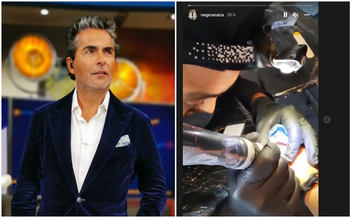 Raúl Araiza se tatúa tras salir de clínica de rehabilitación (Instagram).