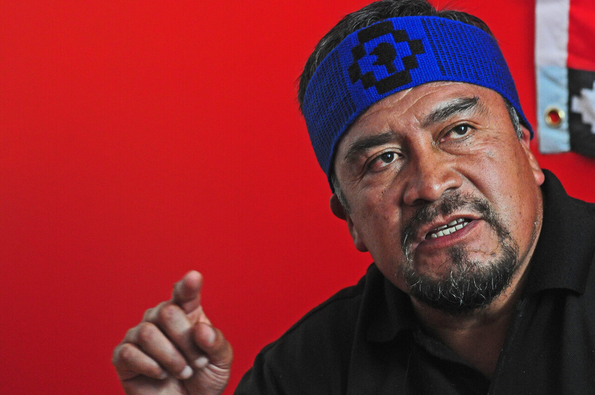 Las autoridades chilenas detuvieron a Héctor Llaitul, implicado en el incremento de violencia en el conflicto mapuche. (Twitter)
