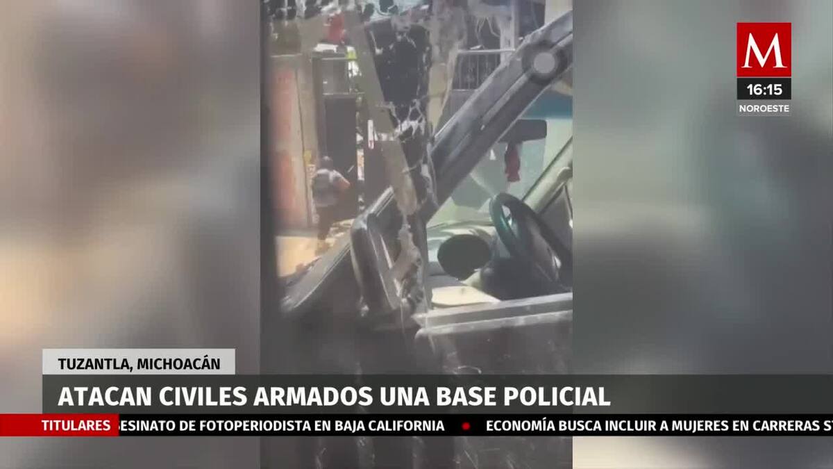 Civiles armados atacaron una base policial, no se reportan víctimas.