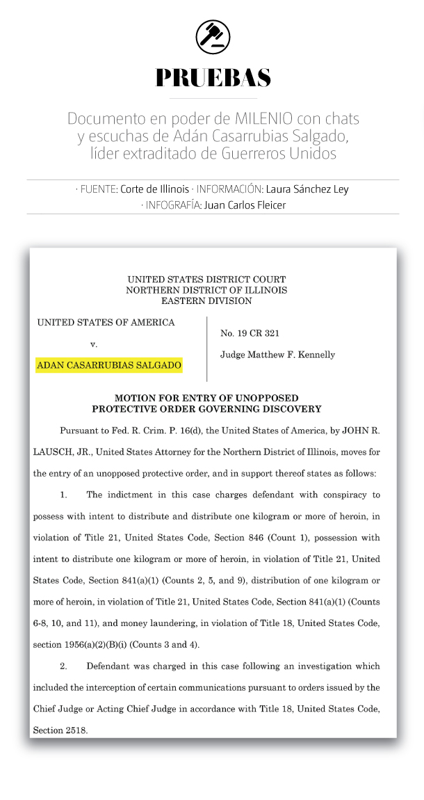 Gráfico sobre los chats de Los Guerreros Unidos. (Ilustración)