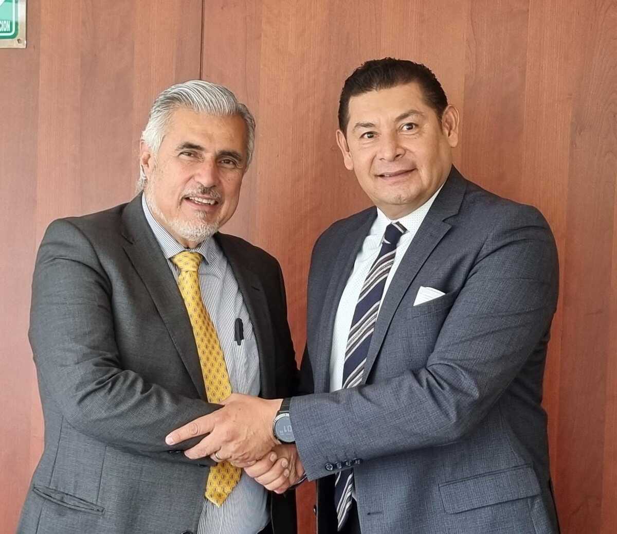 Alejandro Armenta y José Narro Céspedes, aspirantes a la presidencia del Senado. (Twitter)