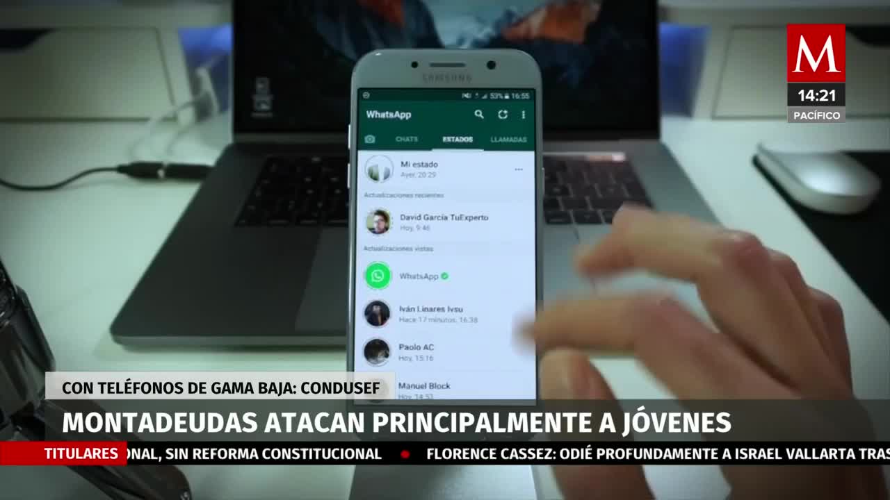 Montadeudas atacan principalmente a jóvenes con teléfonos de gama baja: Condusef