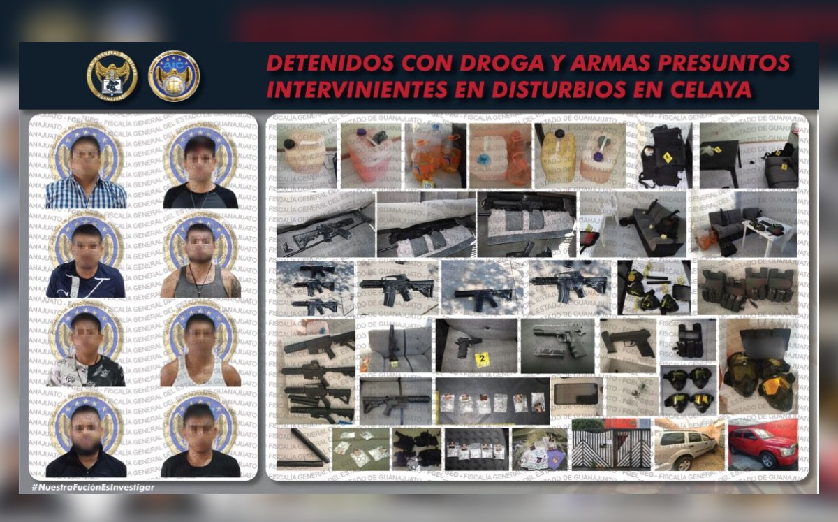 Narcoataques en Guanajuato, suman más detenidos por la Fiscalía / Especial