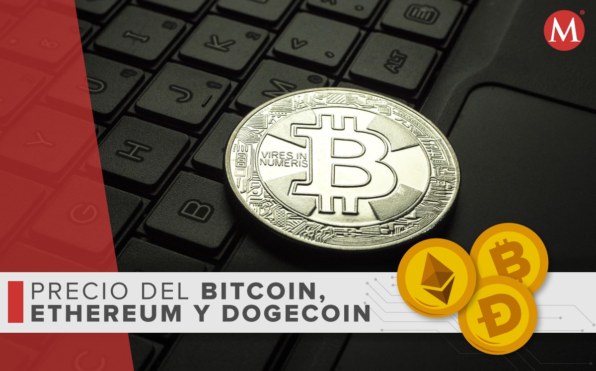 Precio-bitcoin ethereum dogecoin-HOY.  25-agosto 2022. México
