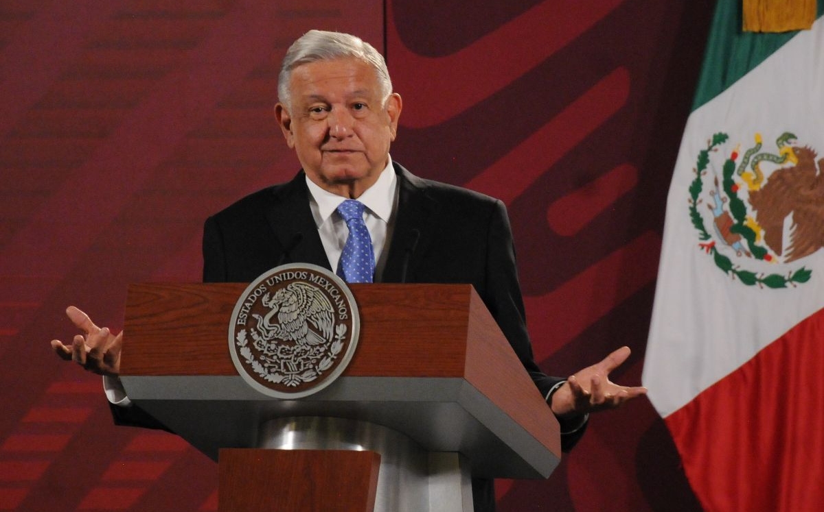 El presidente López Obrador en su conferencia mañanera del 25 de agosto. | Cuartoscuro