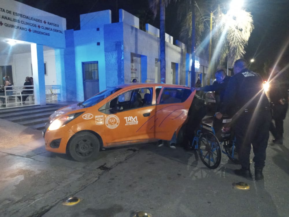 El pasajero de un taxi se sintió mal al sufrir síntomas de infarto. (Notivox Digital)