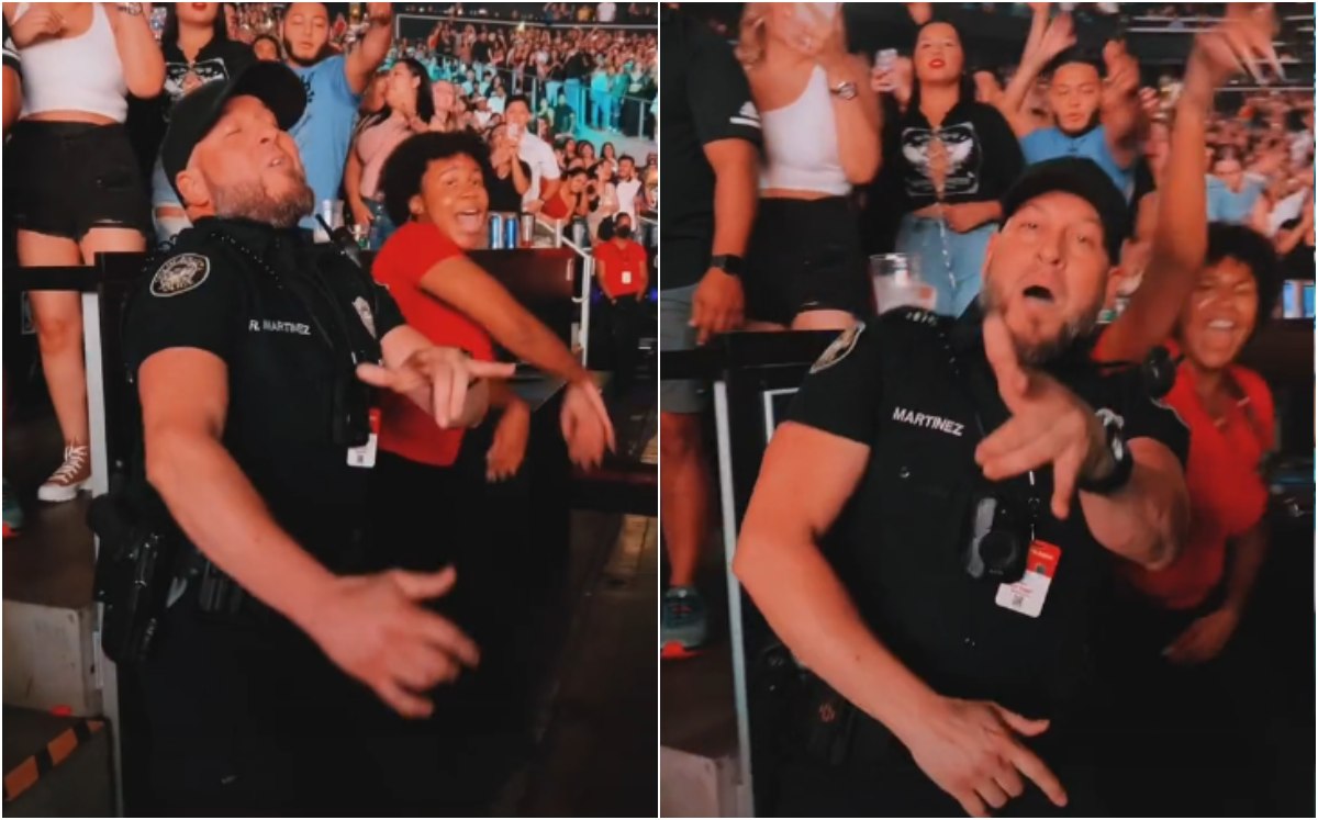 Policía es captado en concierto de Daddy Yankee