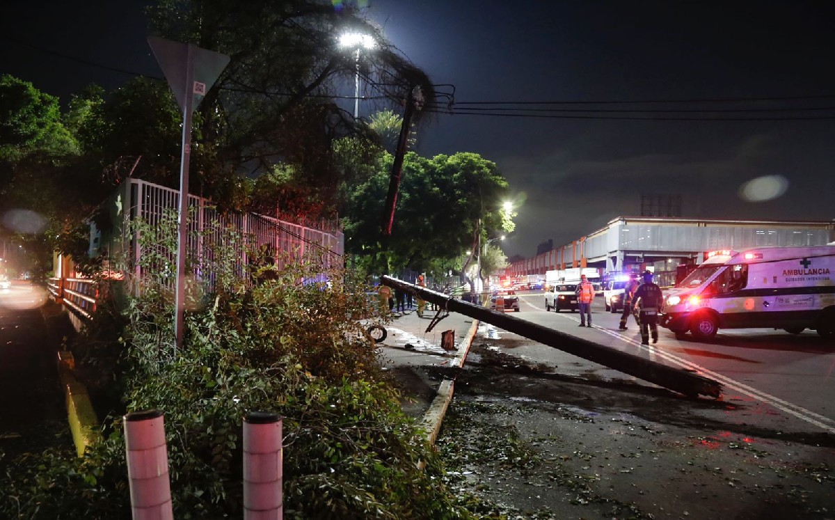 Automovilista se queda dormida y se estrella contra poste. | Enrique Luna