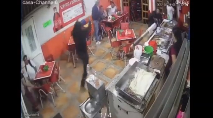 Asalto en la taquería de la colonia Jalisco. (Especial)