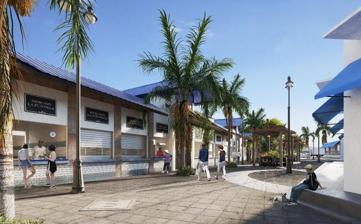 Render del nuevo Mercado la Puntilla en Tampico, Tamaulipas.
