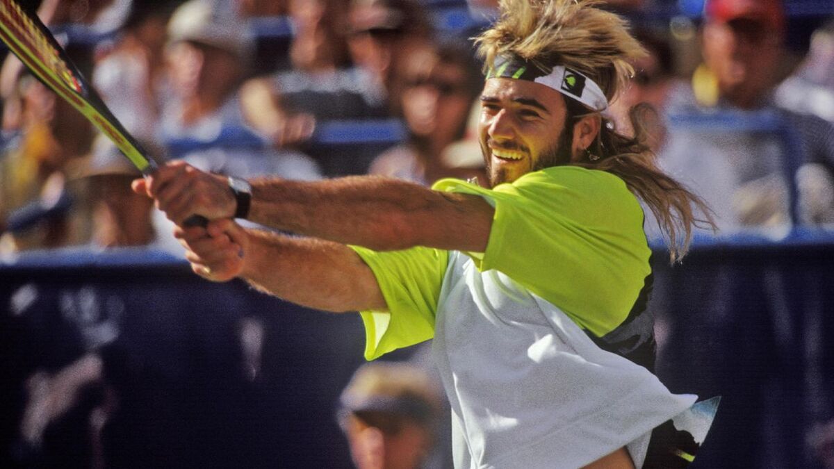 Andre Agassi se caracterizó por sus famosos looks