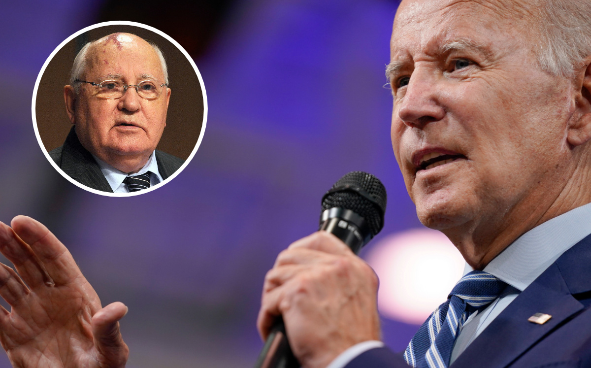 Joe Biden destacó la labor de Gorbachov como último líder de la Unión Soviética. (AP)