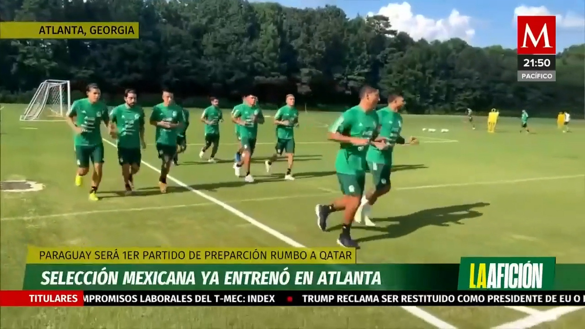 La selección mexicana ya entreno en Atlanta