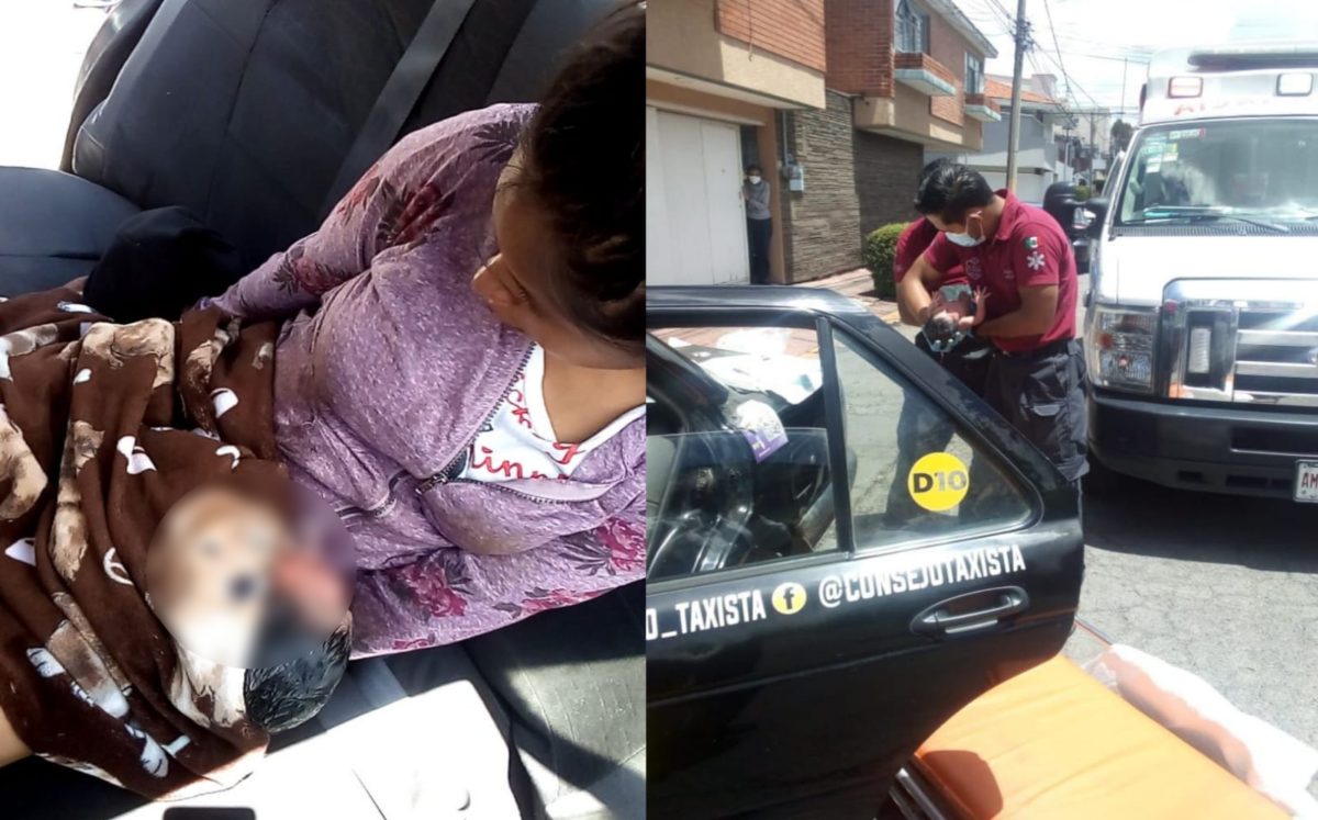 Mujer da a luz a bordo de un taxi en la capital poblana | Especial