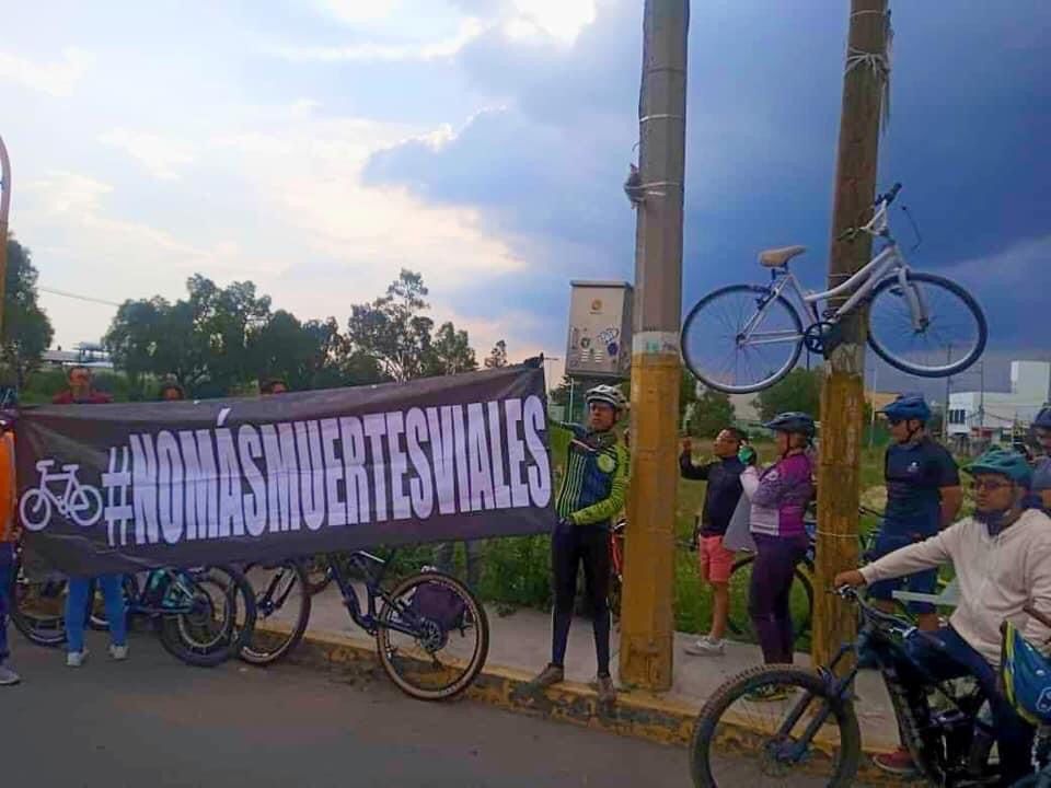 Recientemente un miembro de la comunidad ciclista fue arrollado.