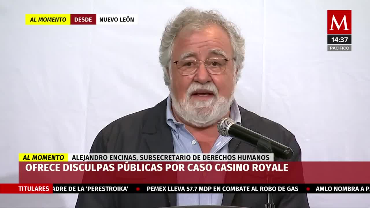 Autoridades ofrecen disculpa pública a familiares de víctimas del Casino Royale