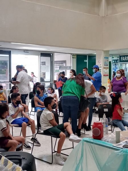 Menores de 5 a 11 años fueron inoculados. rosario cerda