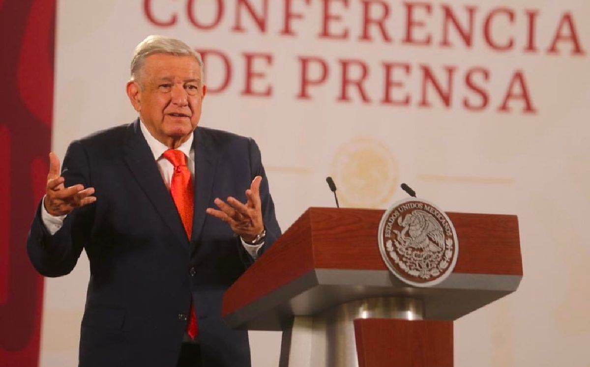 El Presidente en el Salón de Tesorería de Palacio Nacional el 31 de agosto. | Jorge Carballo