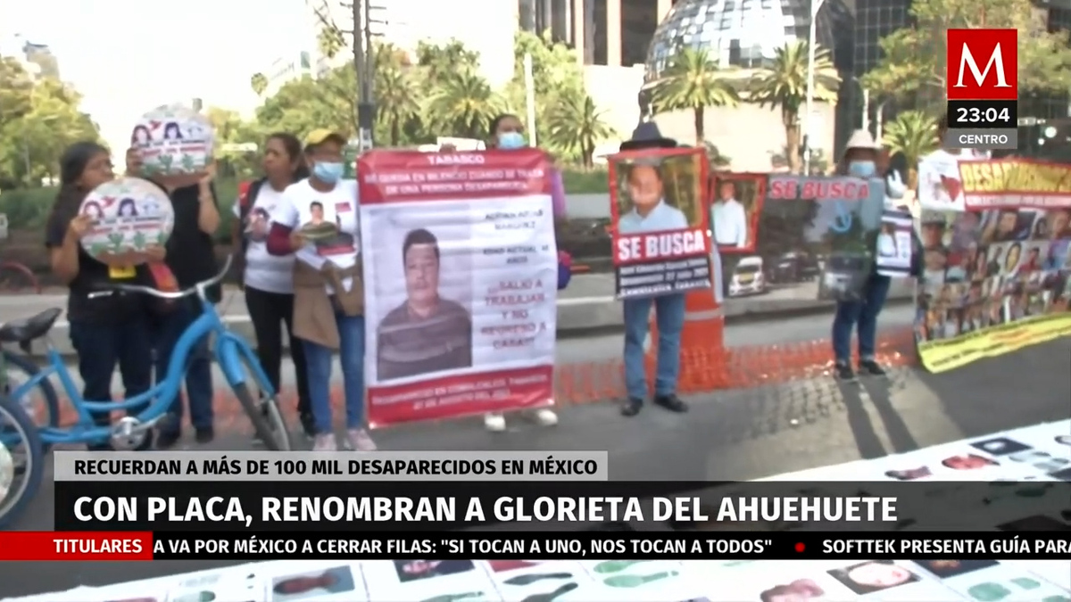 Renombran Glorieta de la Palma como de los desaparecidos