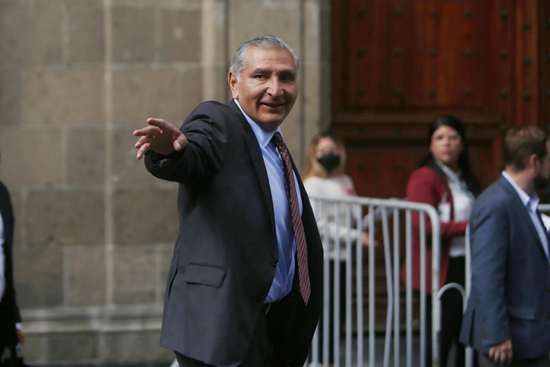 Adán Augusto López llega a Palacio Nacional |Ariana Pérez