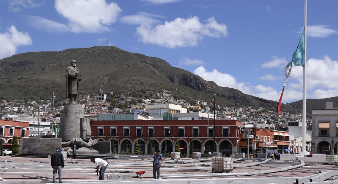 Plaza Juárez de Pachuca. (Jorge Sánchez)