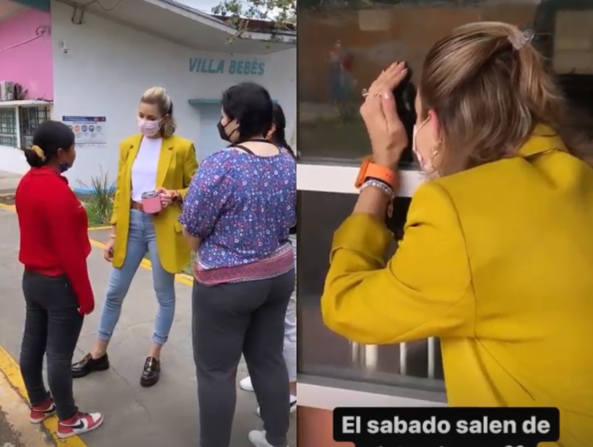 Rodríguez Cantú publicó una serie de videos mientras realizaba sus actividades en DIF Capullos