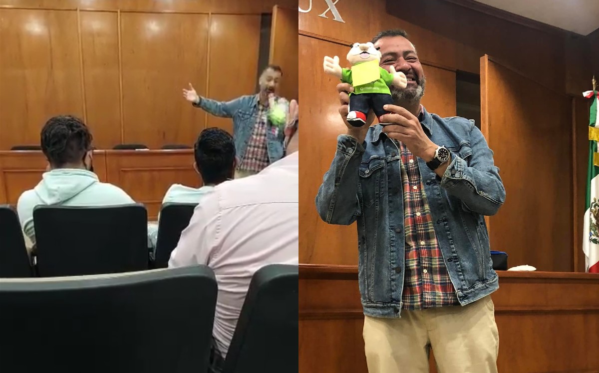 Alumnos arrojan peluche de Dr. Simi a maestro | TikTok