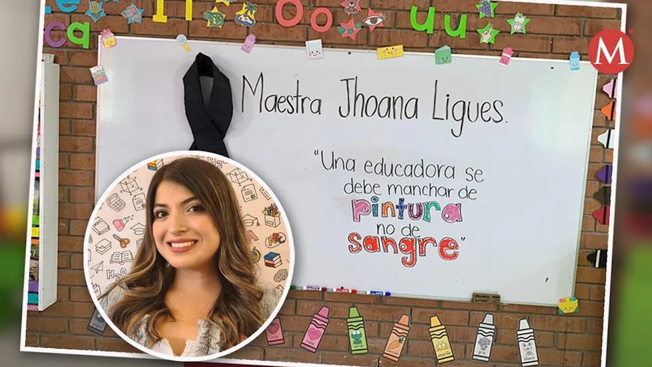 Jhoana Ligues adornó el salón para recibir a sus alumnos; ya no regresará a clases
