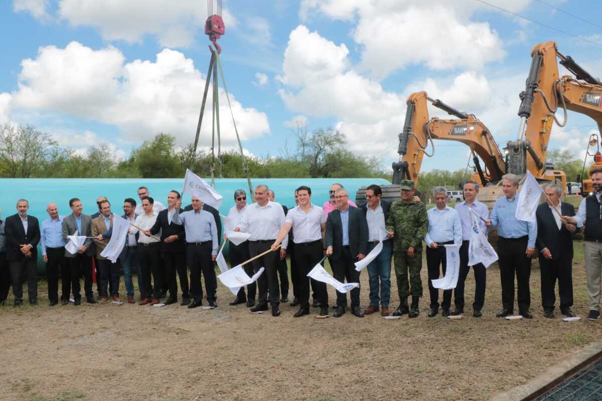 Este viernes 2 de septiembre comenzó la construcción del acueducto El Cuchillo II. Foto: Leonel Rocha