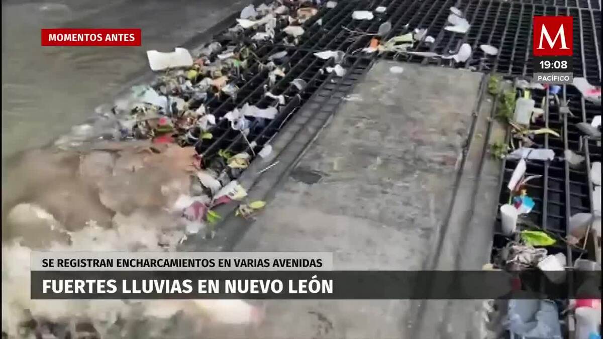 Se reportan afectaciones por fuertes lluvias en Nuevo León
