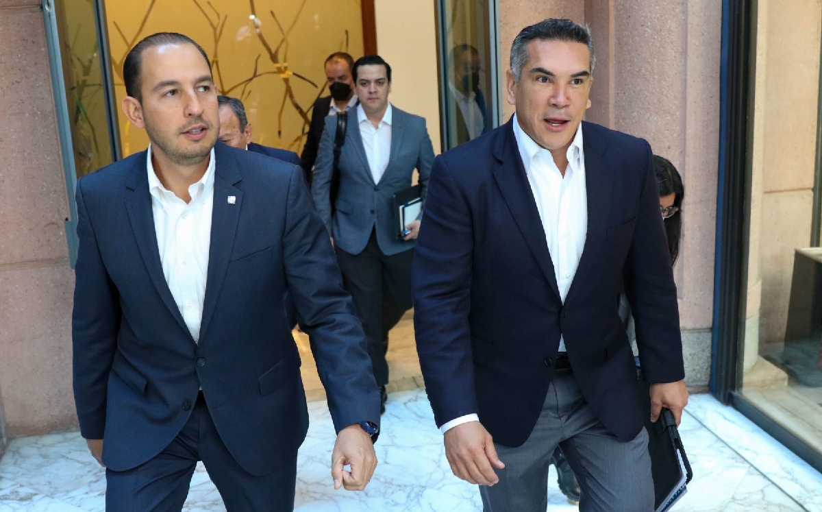 Los dirigentes nacionales del PAN y el PRI, Marko Cortés y Alejandro Moreno, respectivamente. | Cuartoscuro