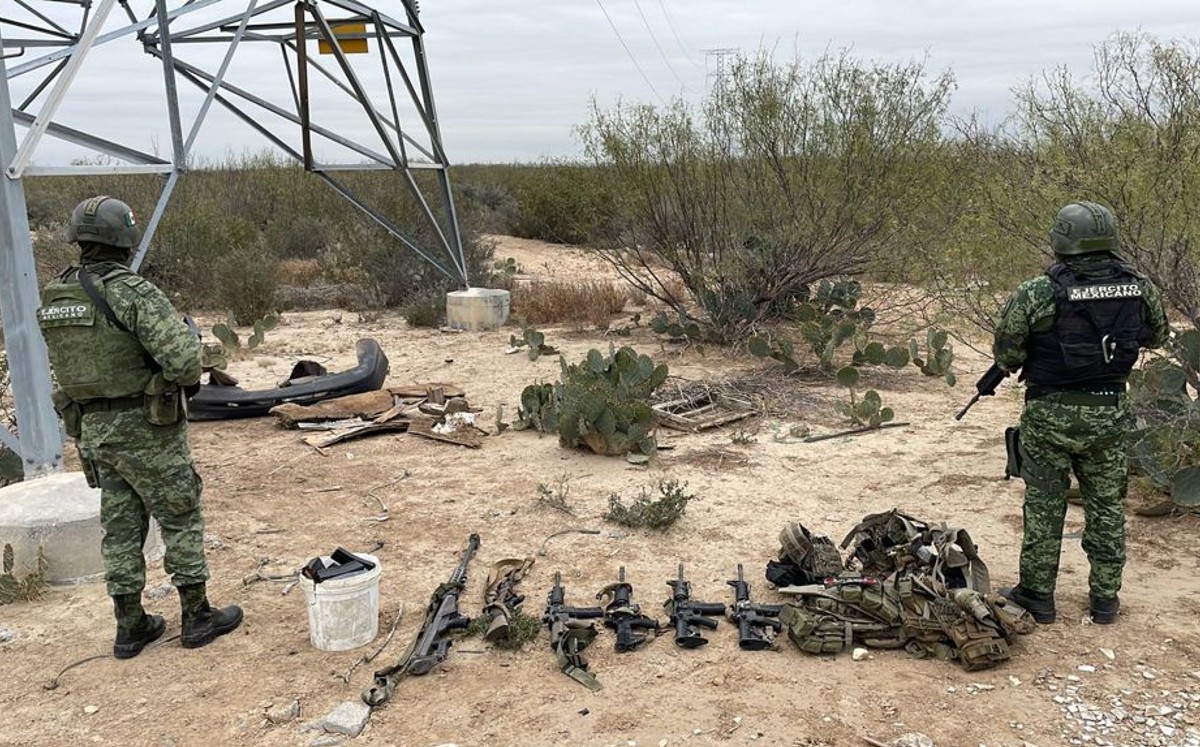 Ejército realiza decomisos en Tamaulipas. (Cortesía)