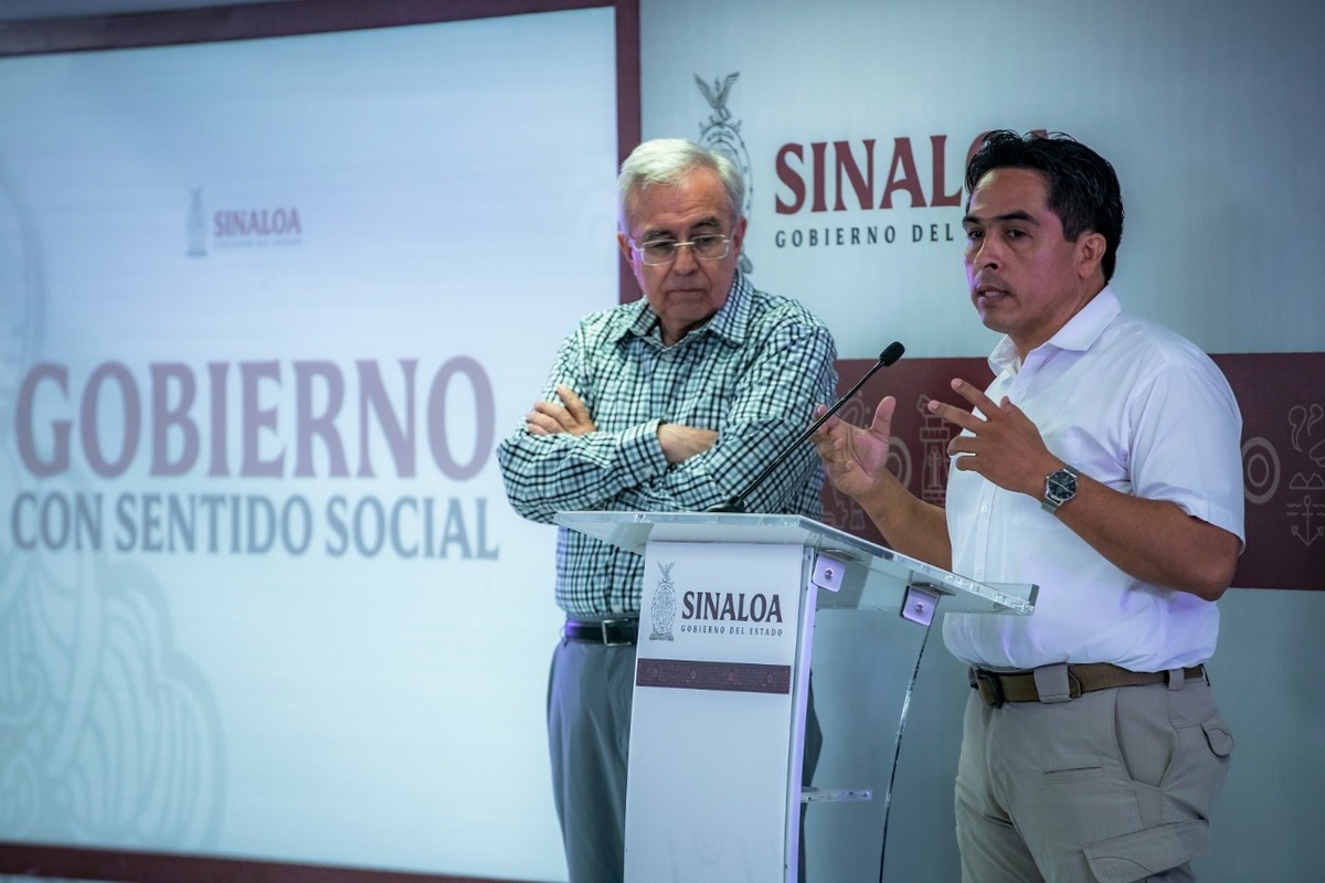 Gobernador Rubén Rocha Moya, en su Conferencia Semanera. (Foto: Especial)