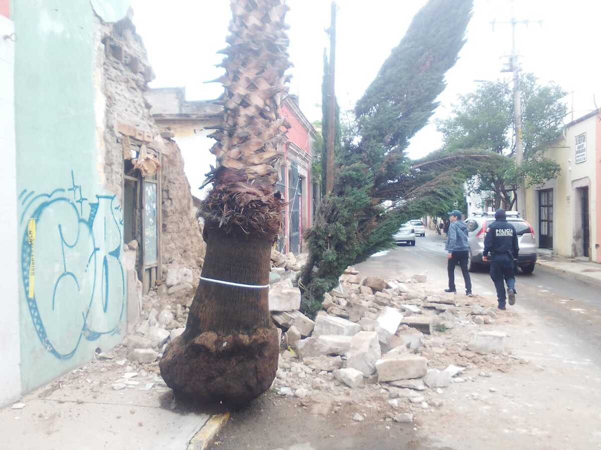 El municipio de Pánuco de Coronado registró cuatro viviendas derrumbadas.