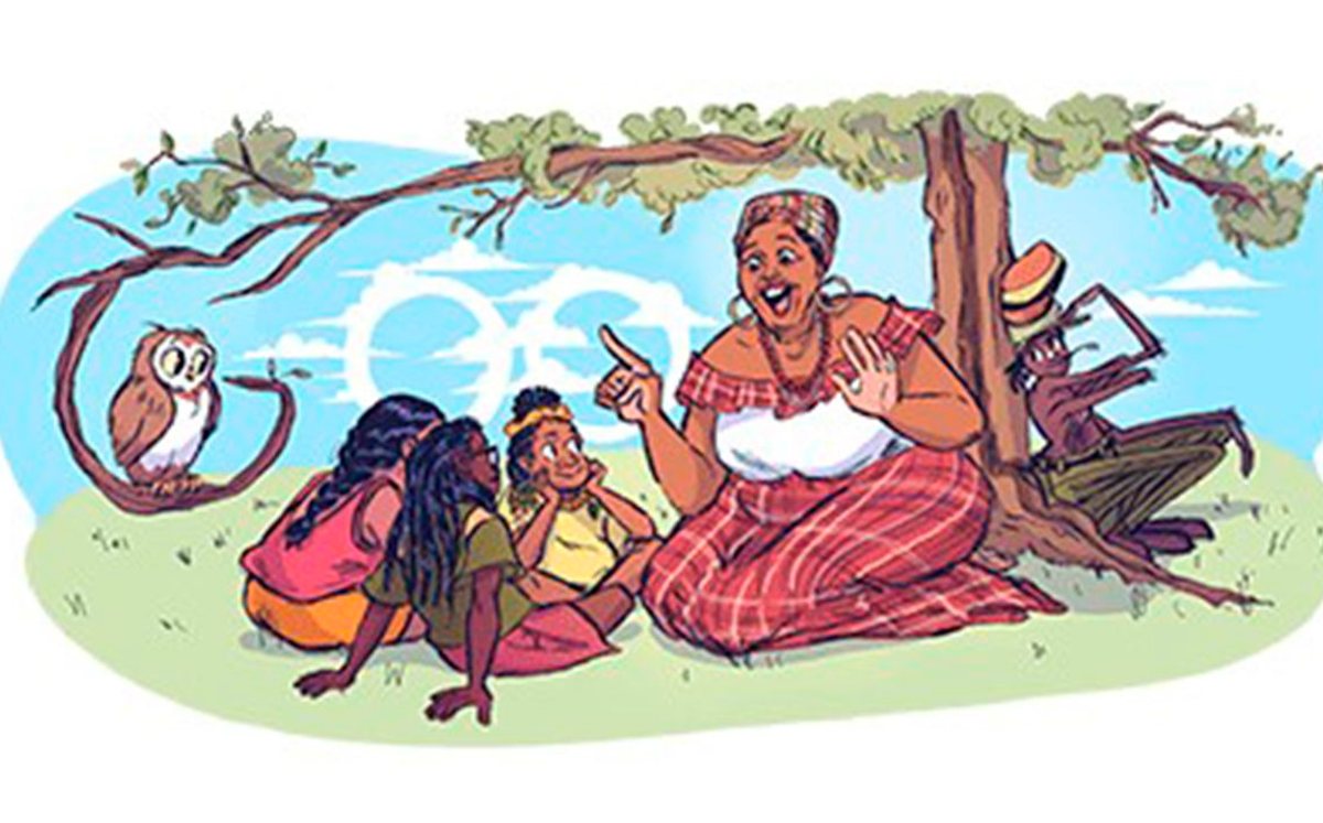Google dedicó su doodle a la poeta (Captura de pantalla).