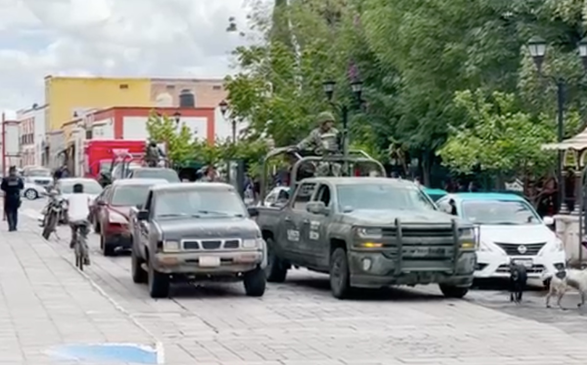 Ejército en Jerez, Zacatecas. (Especial)
