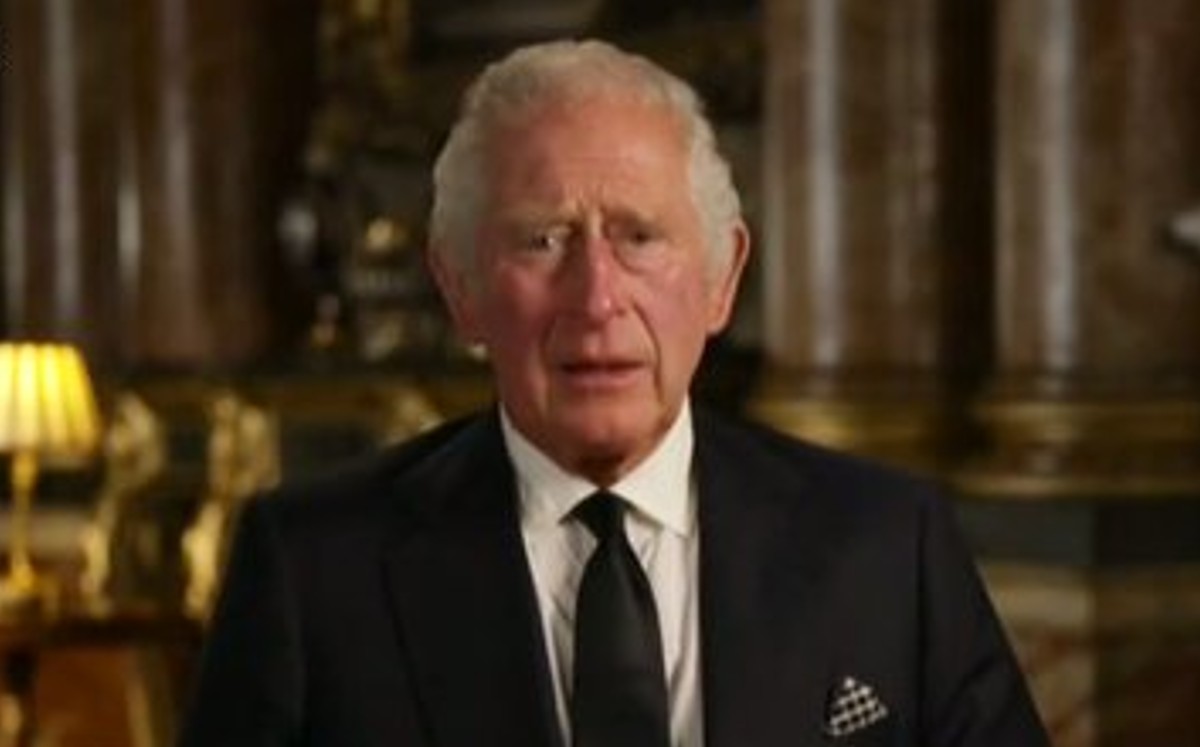 El rey durante su primer discurso | Captura