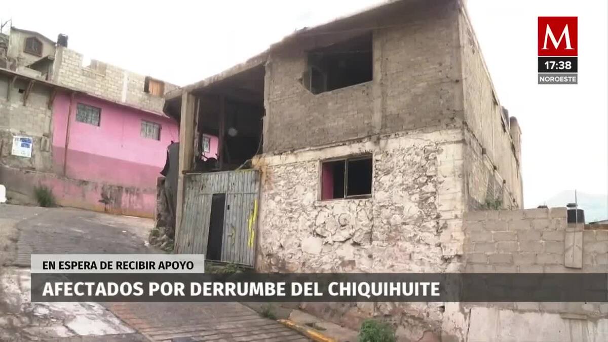 Afectados por el derrumbe en Chiquihuite