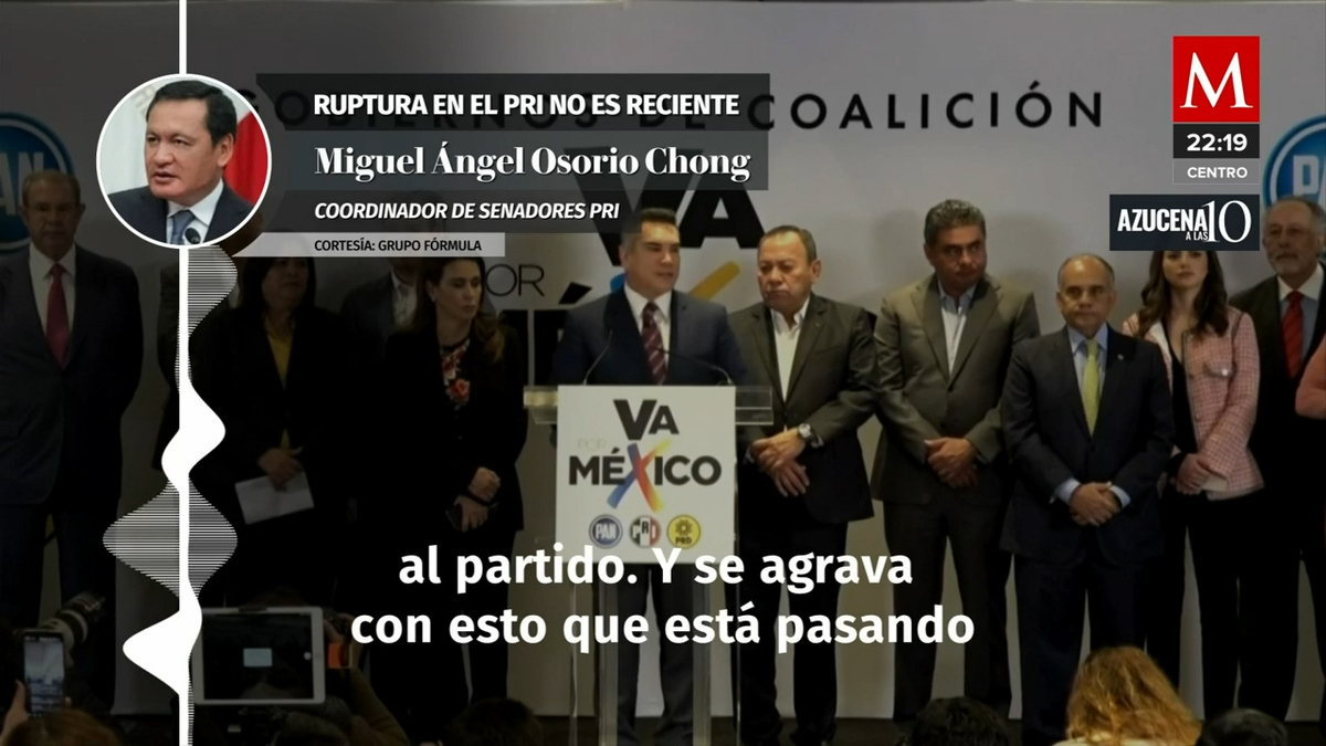 Ruptura en el PRI no es reciente: Miguel Ángel Osorio Chong