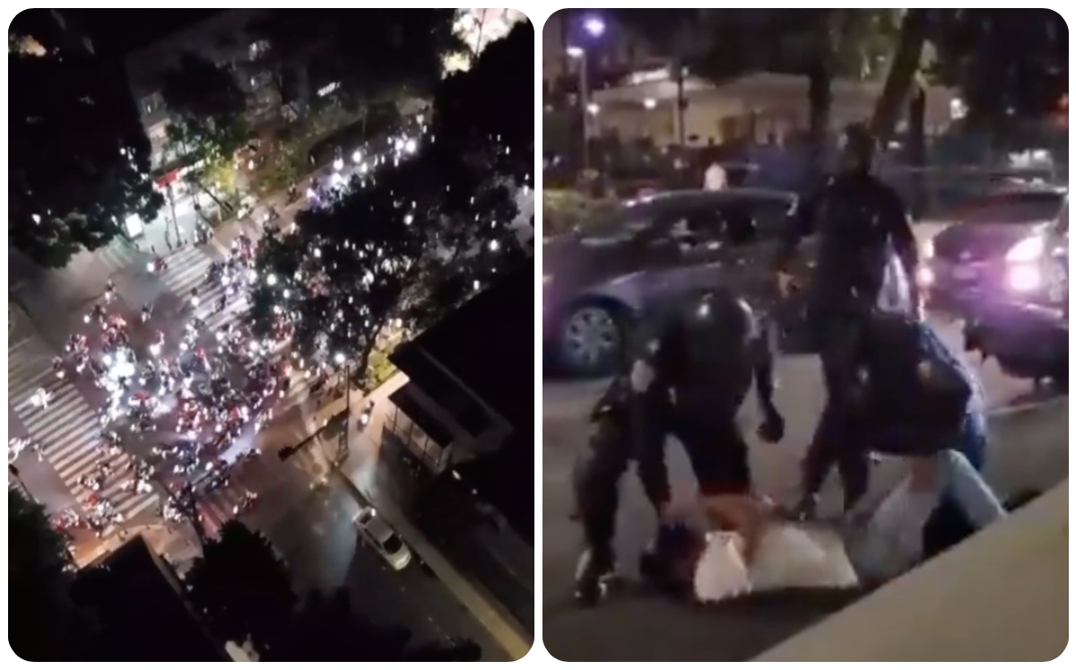 Imágenes de la rodada de motociclistas en CdMx. (Capturas)