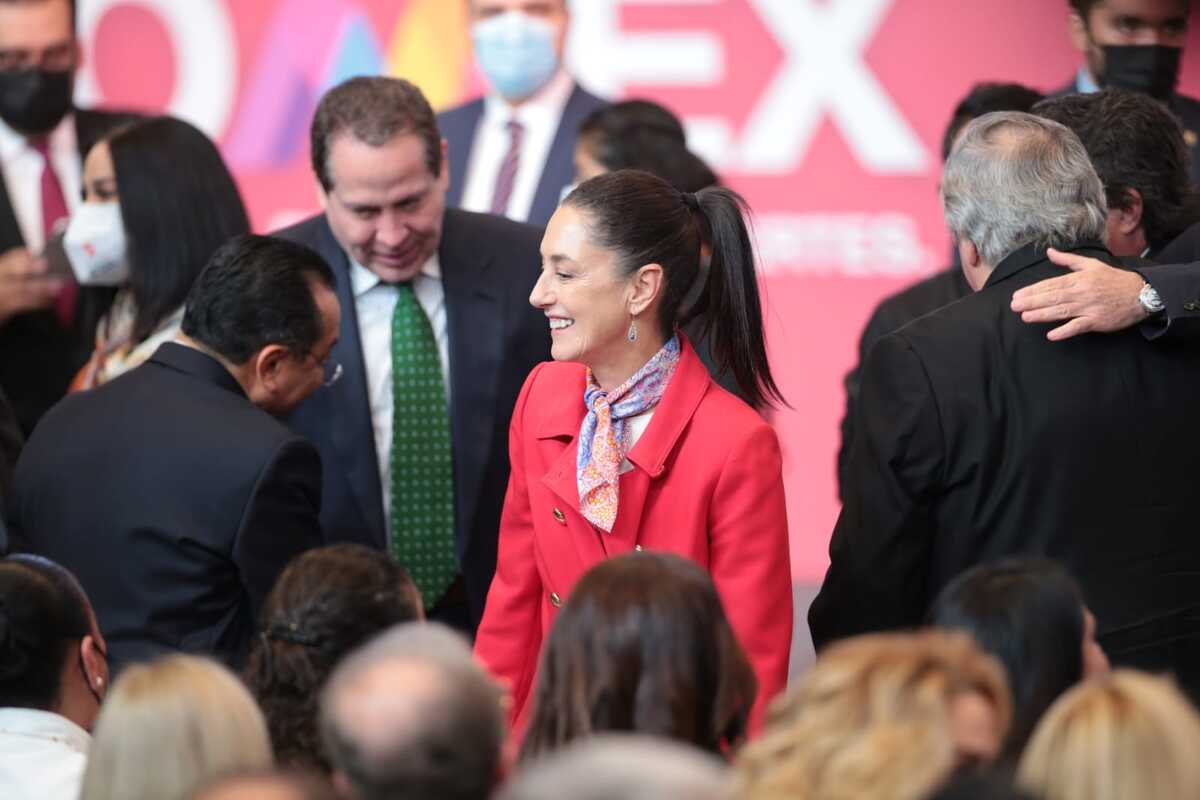 Esta mañana Sheinbaum asistió al Quinto Informe del gobernador. | Tania Contreras