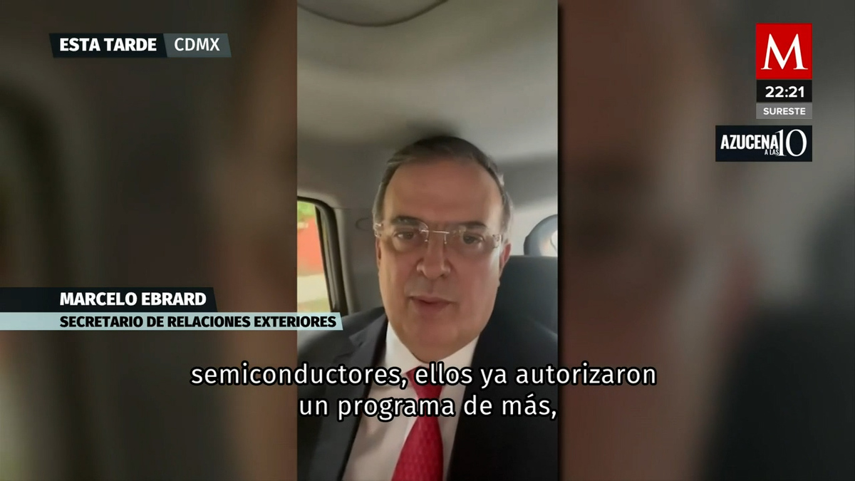 Ebrard: histórica, propuesta de EU para ser socios en semiconductores