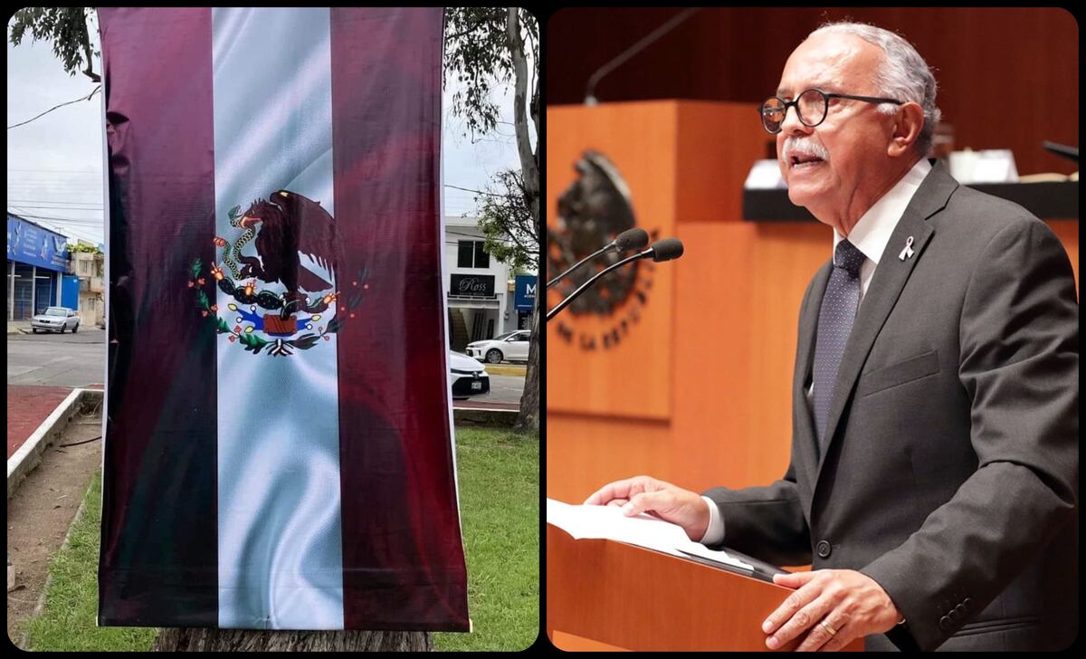 Los colores de la bandera fueron cambiados. (Salvador Arellano)