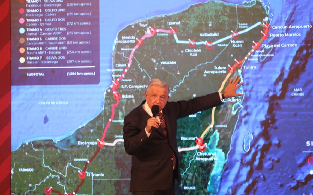 Andrés Manuel López Obrador en su conferencia matutina desde Palacio Nacional. Foto: (Javier Ríos)