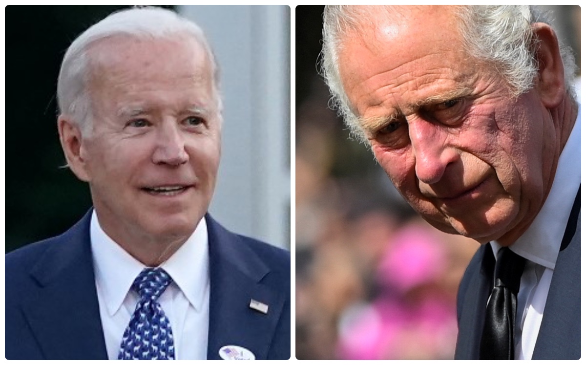 Joe Biden y el rey Carlos III conversaron por teléfono. (AFP | Reuters)