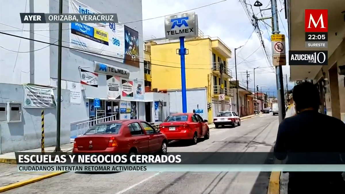 En Orizaba, Veracruz, negocios y escuelas permanecieron cerrados ante el temor de los pobladores