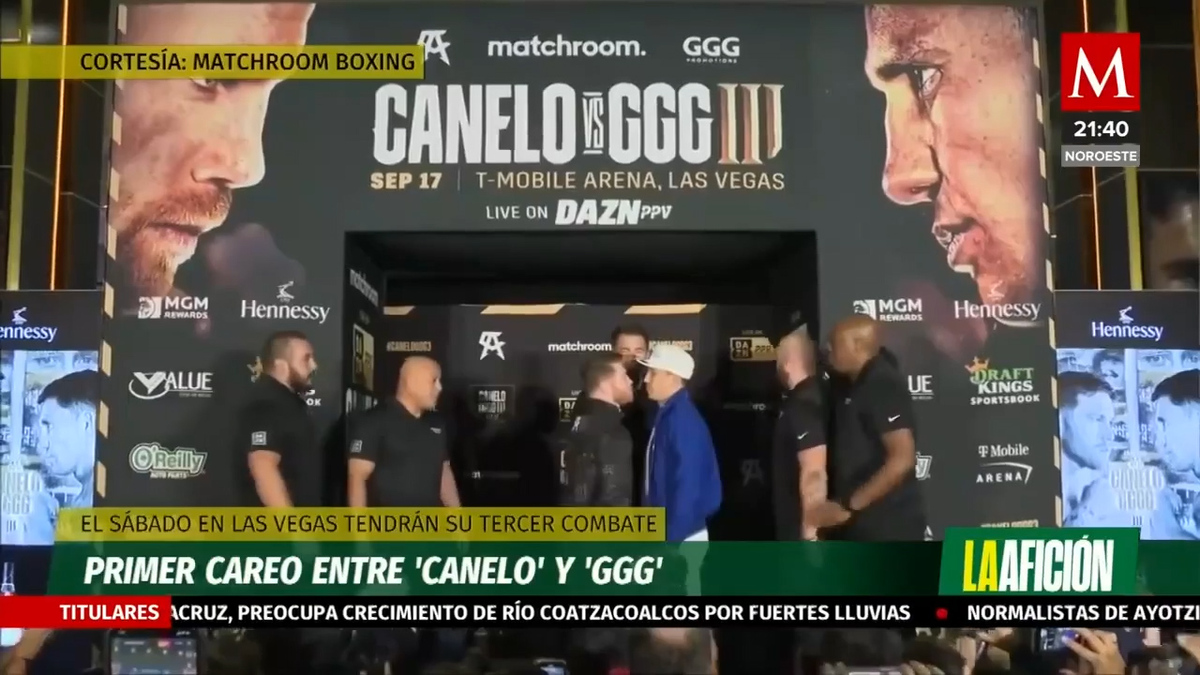 Primer careo entre 'Canelo' y 'GGG'